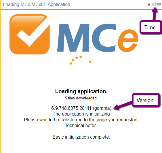 Loading Application Screen